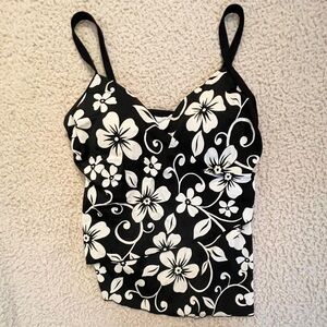 Women's Black and White Bikini-and-tankini-tops